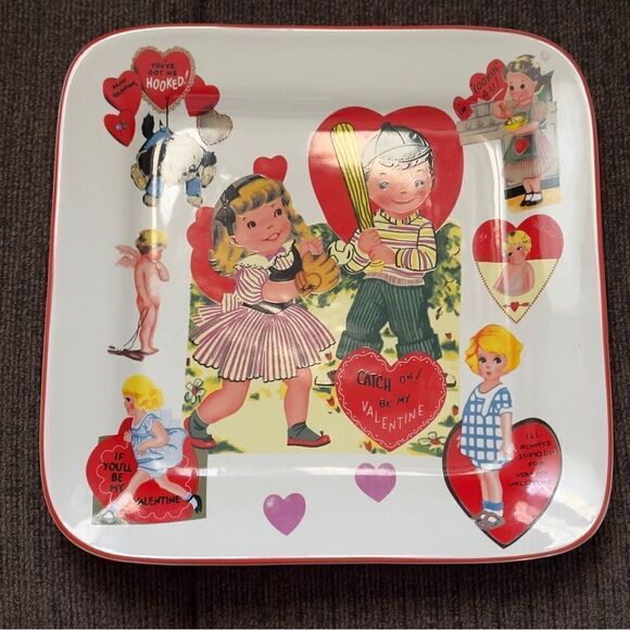 Rosanna Catch On Be My Valentine Serving Plate - Picture 2 of 6